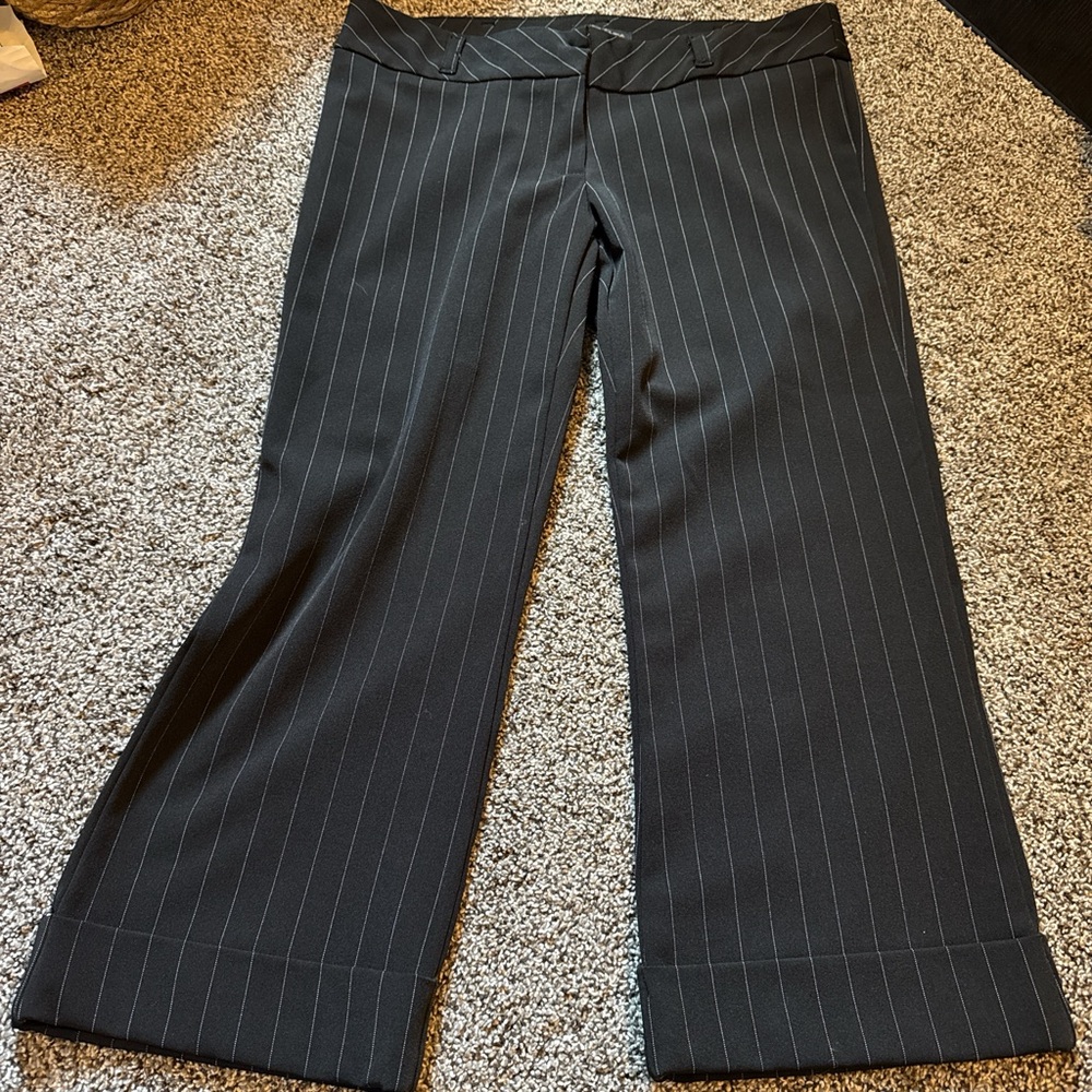 Forever 21 Black Wide Leg Capri Pants